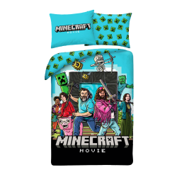 POŚCIEL MIKROFIBRA 140 X 200 CM MINECRAFT MOVIE MNM-009BL