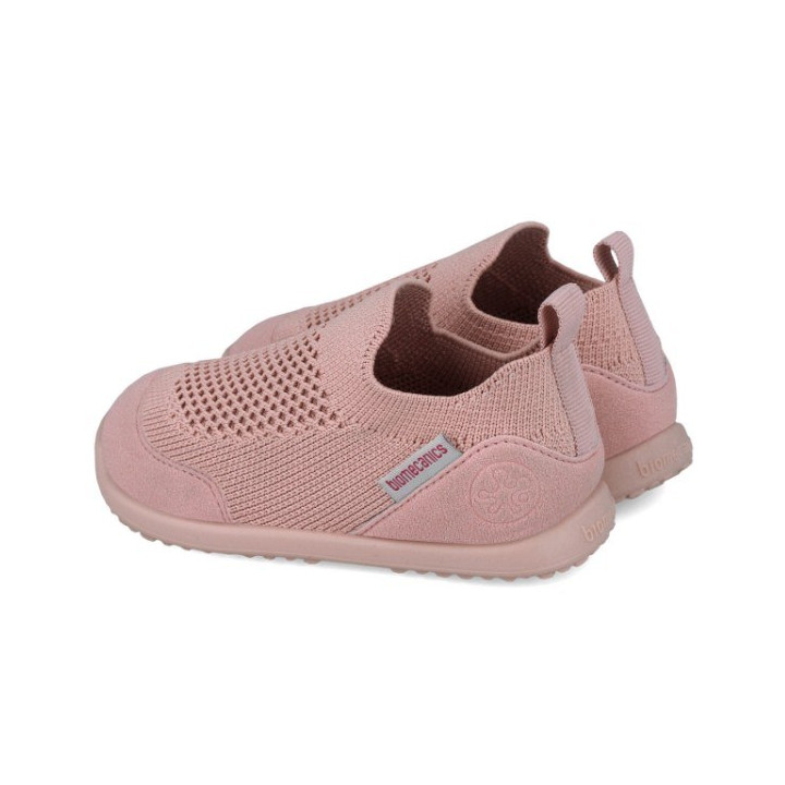 PANTOFLE KAPCIE DZIANINOWE BAREFOOT BIOMECANICS FIRST STEPS OLD ROSE