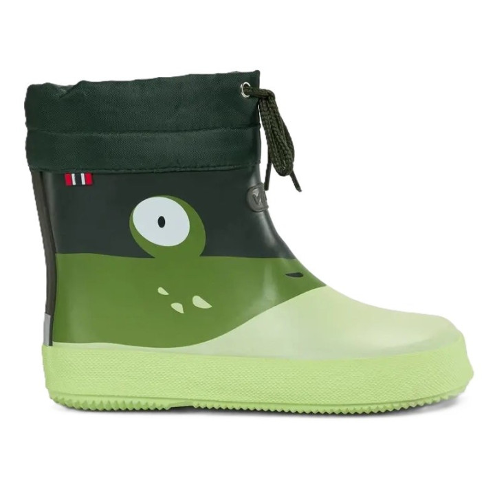 VIKING RUBBER BOOTS ALV BAREFOOT PAW PRINT LIGHT GREN/GREEN