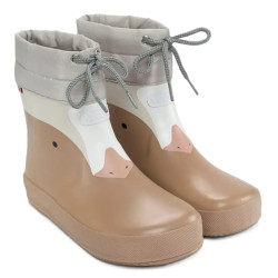 KALOSZE VIKING ALV BAREFOOT PAW PRINT BEIGE