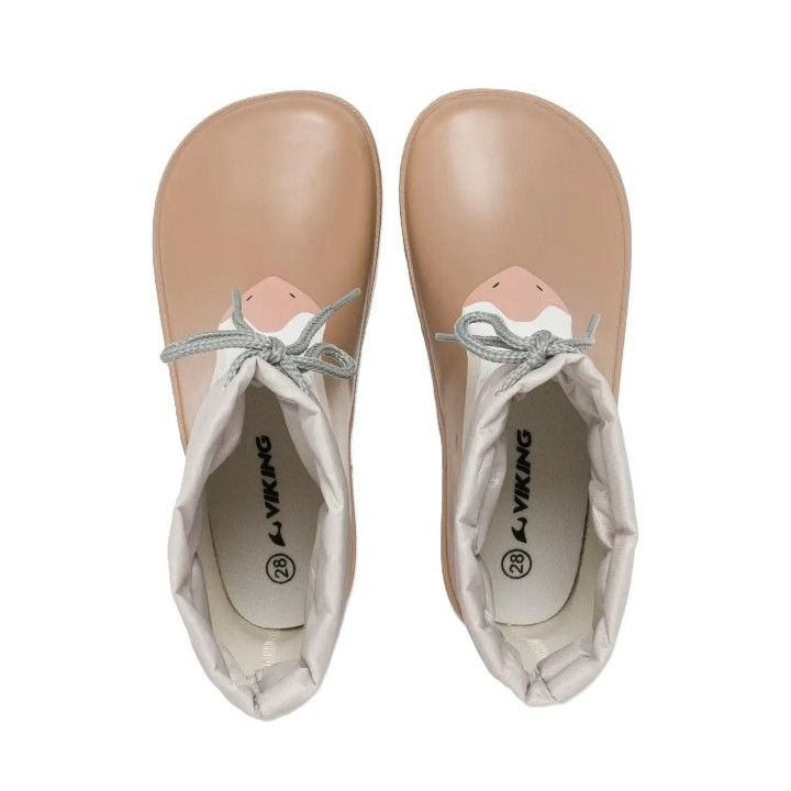 KALOSZE VIKING ALV BAREFOOT PAW PRINT LIGHT BEIGE