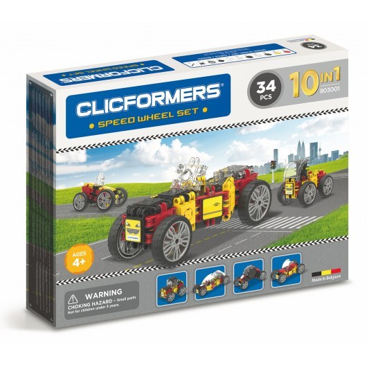 CLICFORMERS SPEED WHEEL SET 10IN1 34 PCS