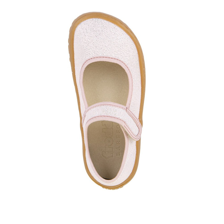 KAPCIE FRODDO BAREFOOT CANVAS BALLETTY PINK SHINE