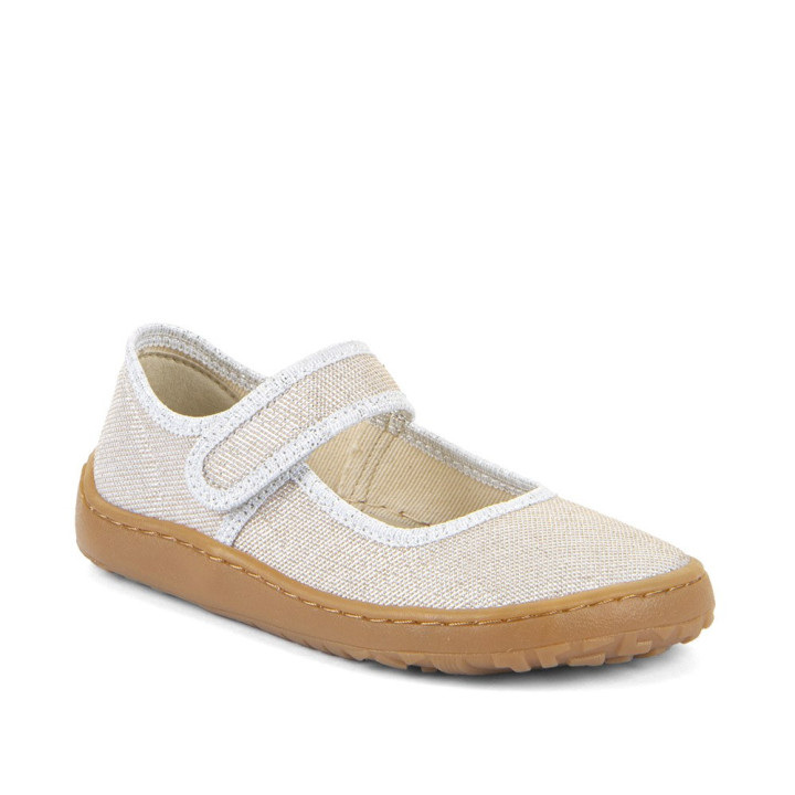 SLIPPERS FRODDO BAREFOOT CANVAS BALLETTY GOLD SHINE