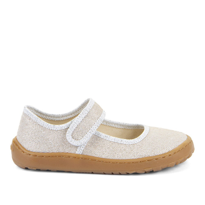 SLIPPERS FRODDO BAREFOOT CANVAS BALLETTY GOLD SHINE