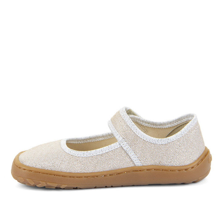 SLIPPERS FRODDO BAREFOOT CANVAS BALLETTY GOLD SHINE