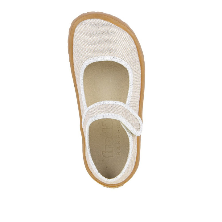 SLIPPERS FRODDO BAREFOOT CANVAS BALLETTY GOLD SHINE