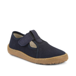 SLIPPERS FRODDO BAREFOOT CANVAS T-BAR DARK BLUE