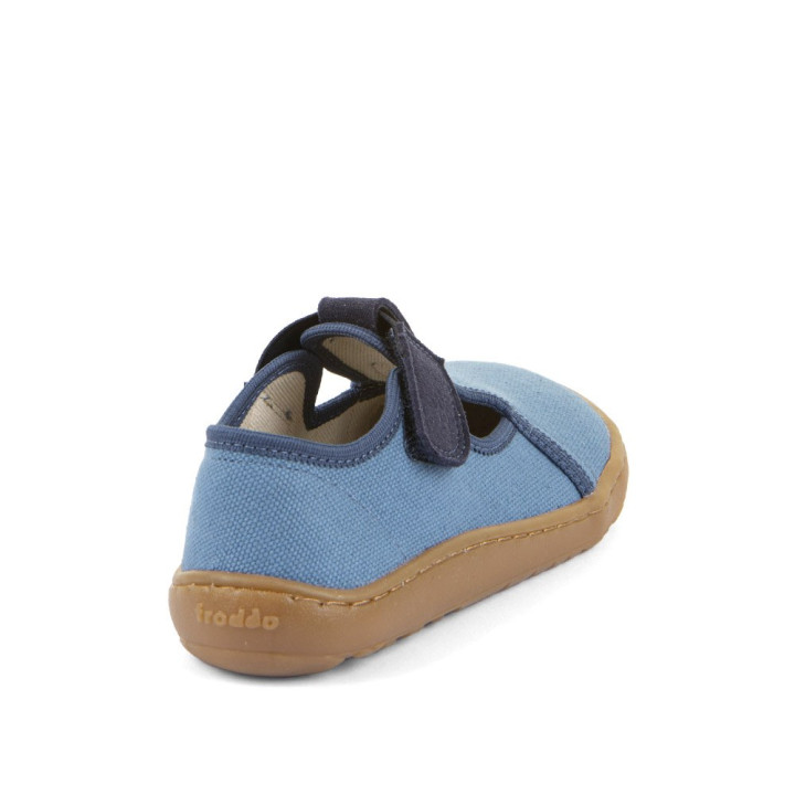 KAPCIE FRODDO BAREFOOT CANVAS T-BAR DENIM
