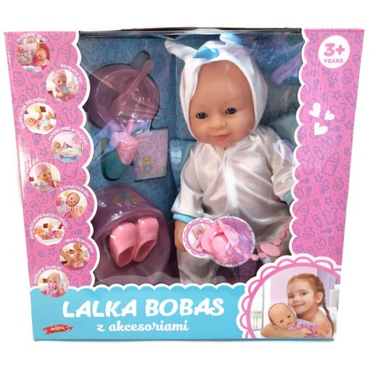 FUNCTIONAL BOBAS DOLL WITH ACCESSORIES - UNICORN 43 CM
