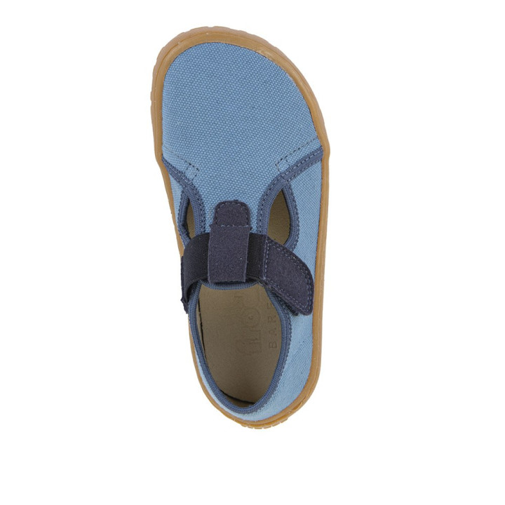 KAPCIE FRODDO BAREFOOT CANVAS T-BAR DENIM