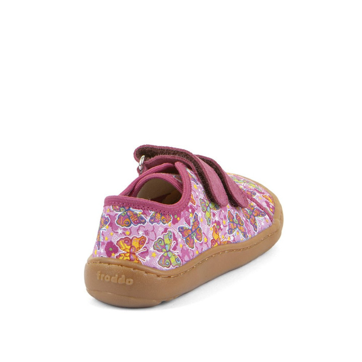 TRAMPKI PŁÓCIENNE TENISÓWKI FRODDO BAREFOOT CANVAS FUXIA/PINK