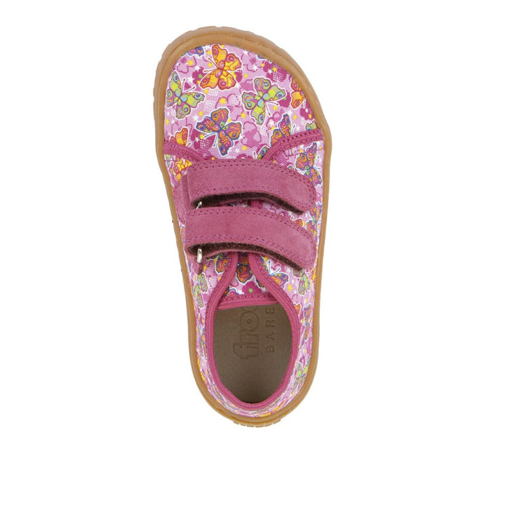 TRAMPKI PŁÓCIENNE TENISÓWKI FRODDO BAREFOOT CANVAS FUXIA/PINK