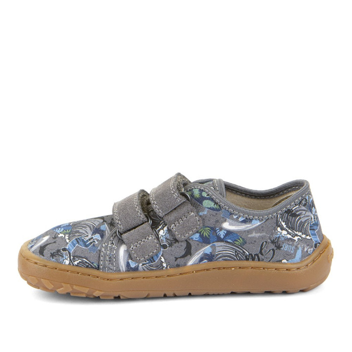 TRAMPKI PŁÓCIENNE TENISÓWKI FRODDO BAREFOOT CANVAS GREY+