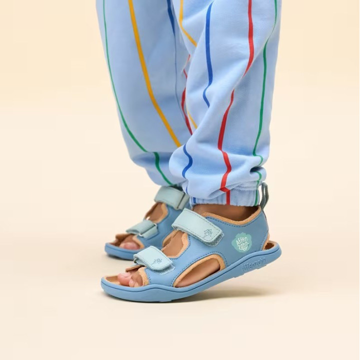 BAREFOOT AFFENZAHN SANDAL LEATHER AIRY SHARK