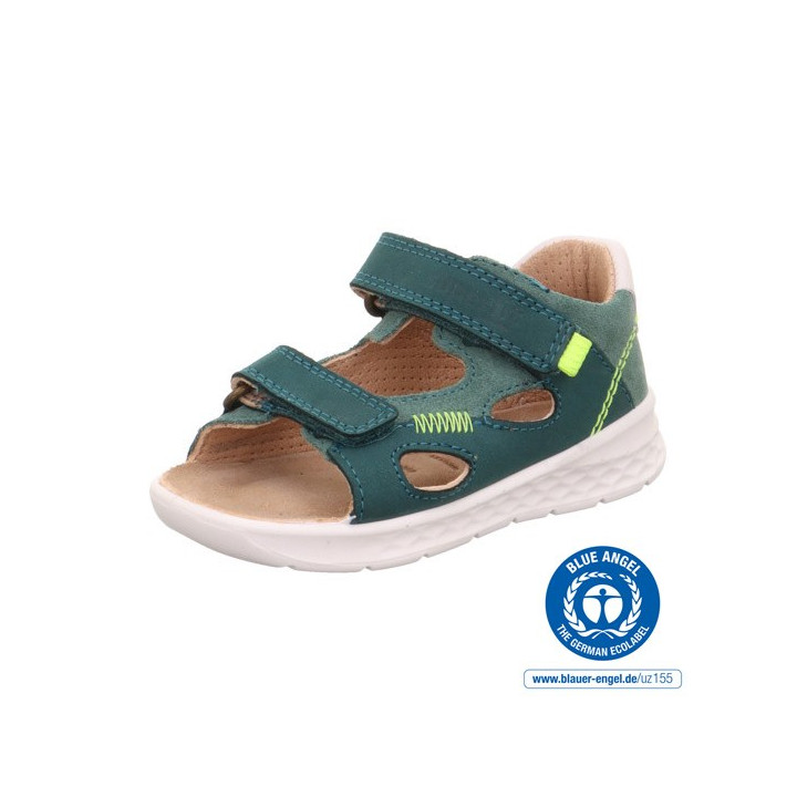 SANDAŁY SUPERFIT LAGOON MEHRFARBIG/GRUN 1-000510-9010