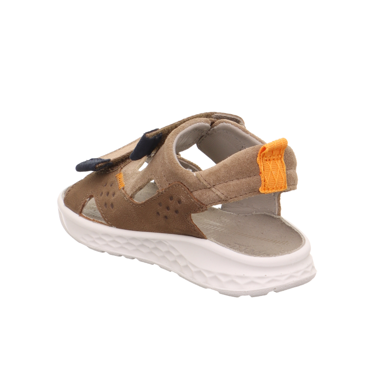 SANDALS SUPERFIT LAGOON MIDI BRAUN/ORANGE 1-001041-3000