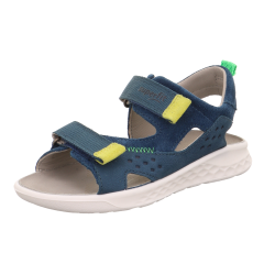 SANDALS SUPERFIT LAGOON MIDI BLAU/GELB 1-001041-8000