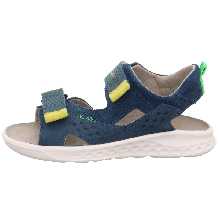 SANDALS SUPERFIT LAGOON MIDI BLAU/GELB 1-001041-8000
