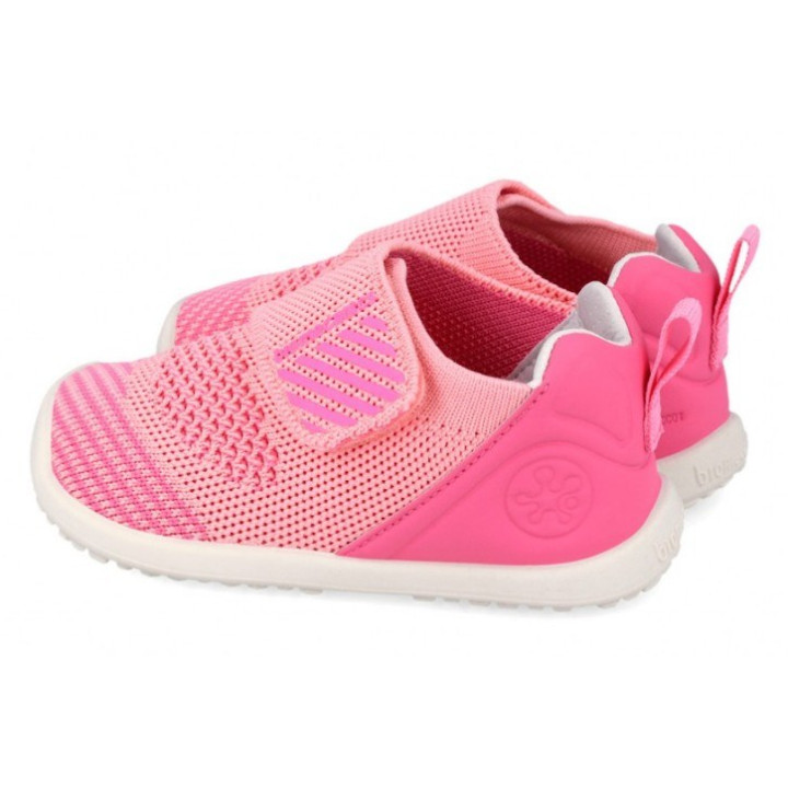 PANTOFLE KAPCIE BUTY BAREFOOT BIOMECANICS FIRST STEPS ROSA
