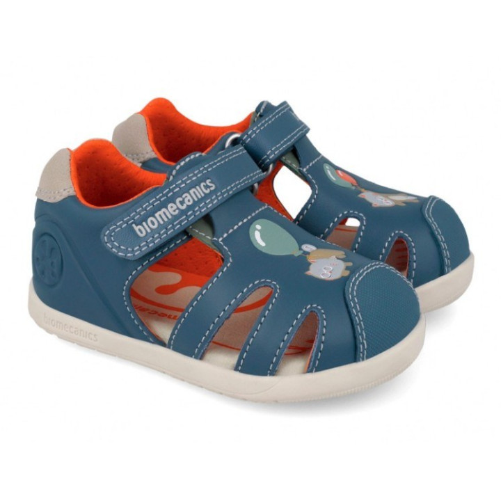 SANDAŁY BAREFOOT BIOMECANICS FIRST STEPS 262167-A556 PETROL