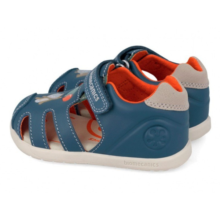 SANDAŁY BAREFOOT BIOMECANICS FIRST STEPS 262167-A556 PETROL