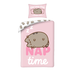 SINGLE DUVET SET MICROFIBER 140 X 200 CM PUSHEEN THE CAT PUS-2283BL