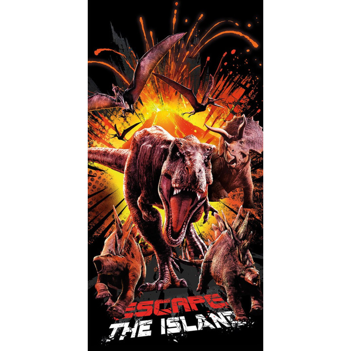 RĘCZNIK KĄPIELOWY PLAŻOWY 70 X 140 CM JURASSIC WORLD JP235004-R