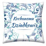 PODUSZKA DEKORACYJNA PREZENT NA DZIEŃ DZIADKA 40 X 40 CM