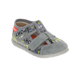 PANTOFLE KAPCIE MILAMI GREY 118-BR-64