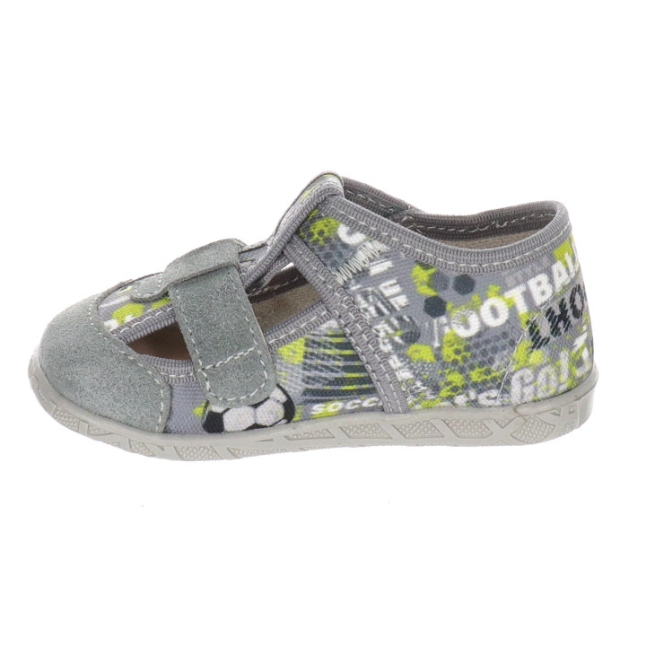 PANTOFLE KAPCIE MILAMI GREY 118-BR-64