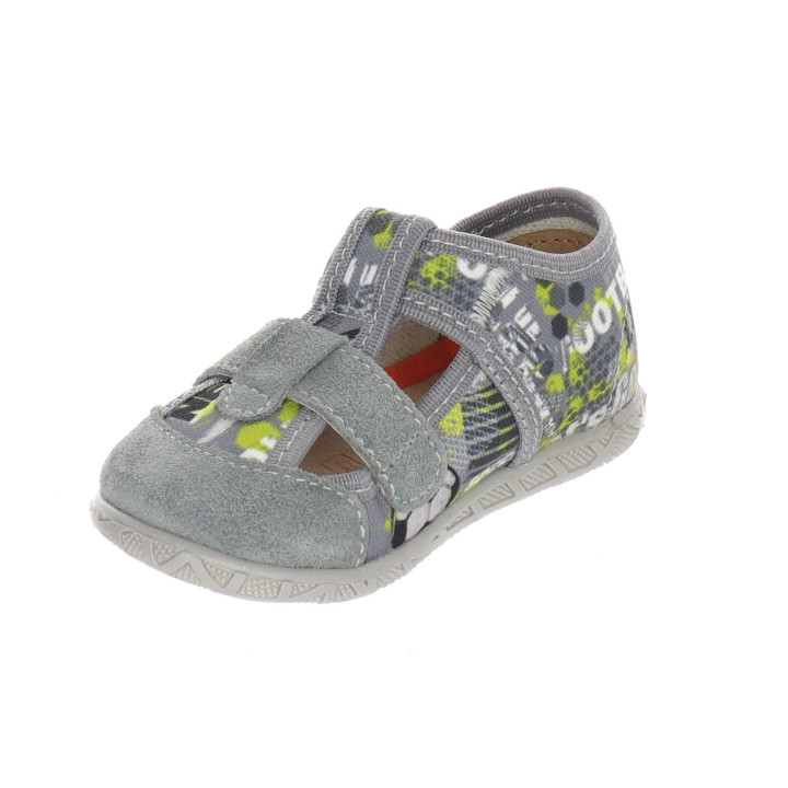 PANTOFLE KAPCIE MILAMI GREY 118-BR-64