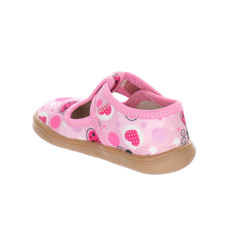 PANTOFLE KAPCIE BAREFOOT MILAMI TREND PINK LADYBUG