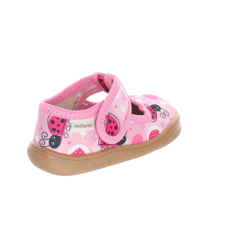 PANTOFLE KAPCIE BAREFOOT MILAMI TREND PINK LADYBUG