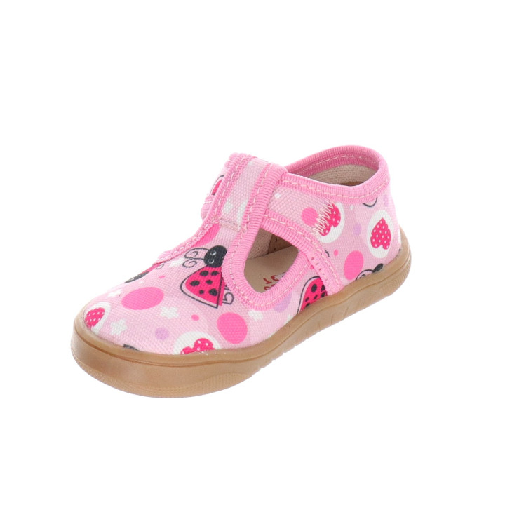 SLIPPERS BAREFOOT MILAMI TREND PINK LADYBUG