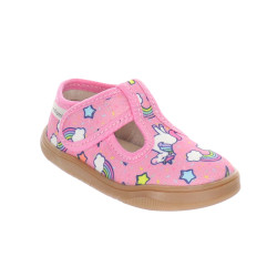 PANTOFLE KAPCIE BAREFOOT MILAMI TREND PINK UNICORNS
