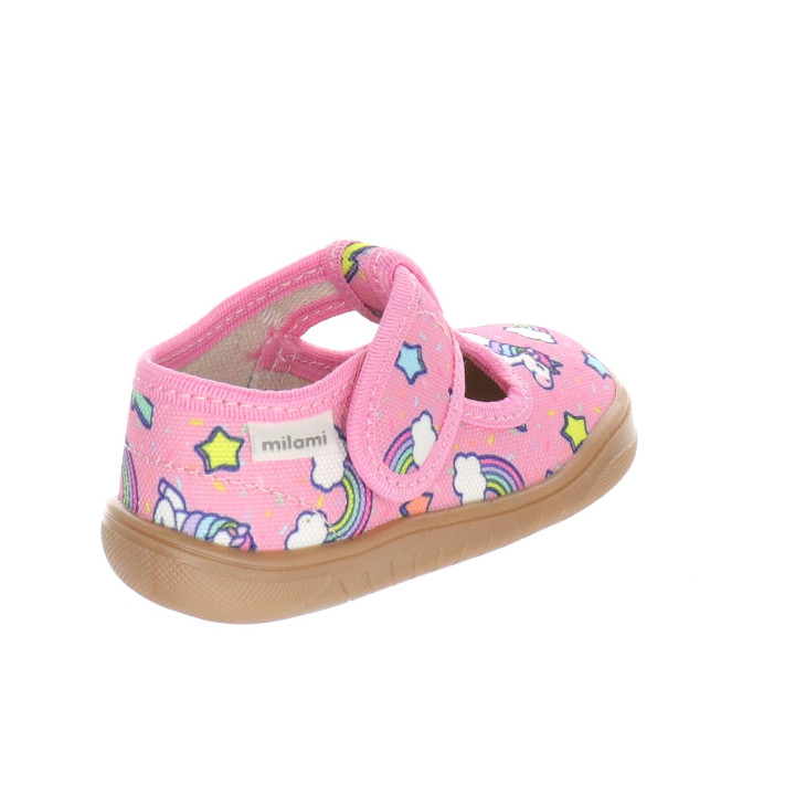 PANTOFLE KAPCIE BAREFOOT MILAMI TREND PINK UNICORNS