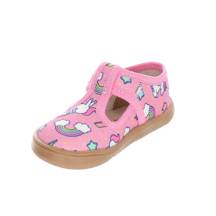 SLIPPERS BAREFOOT MILAMI TREND PINK UNICORNS