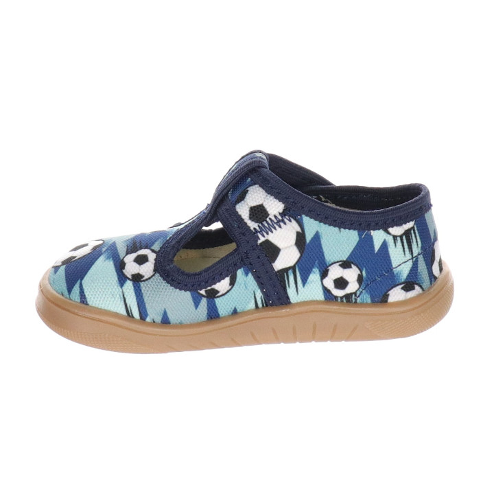 SLIPPERS BAREFOOT MILAMI TREND BLUE FOOTBALL