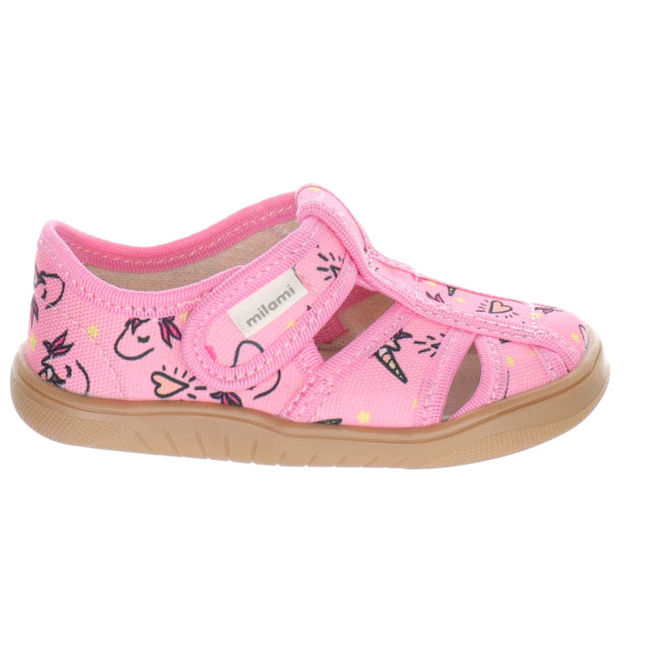 PANTOFLE SANDAŁY KAPCIE BAREFOOT MILAMI PINK UNICORNS