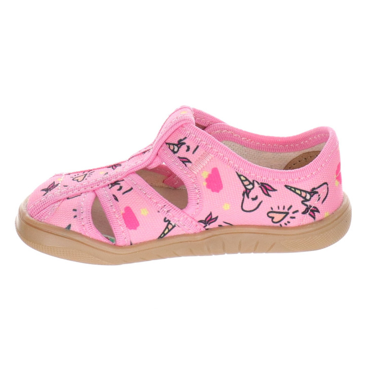 PANTOFLE SANDAŁY KAPCIE BAREFOOT MILAMI PINK UNICORNS