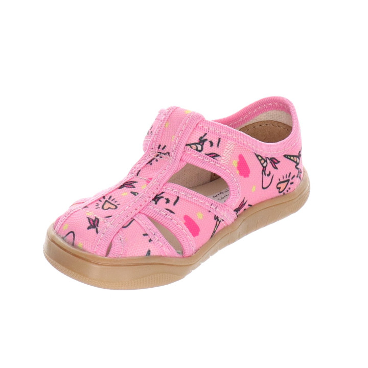 PANTOFLE SANDAŁY KAPCIE BAREFOOT MILAMI PINK UNICORNS