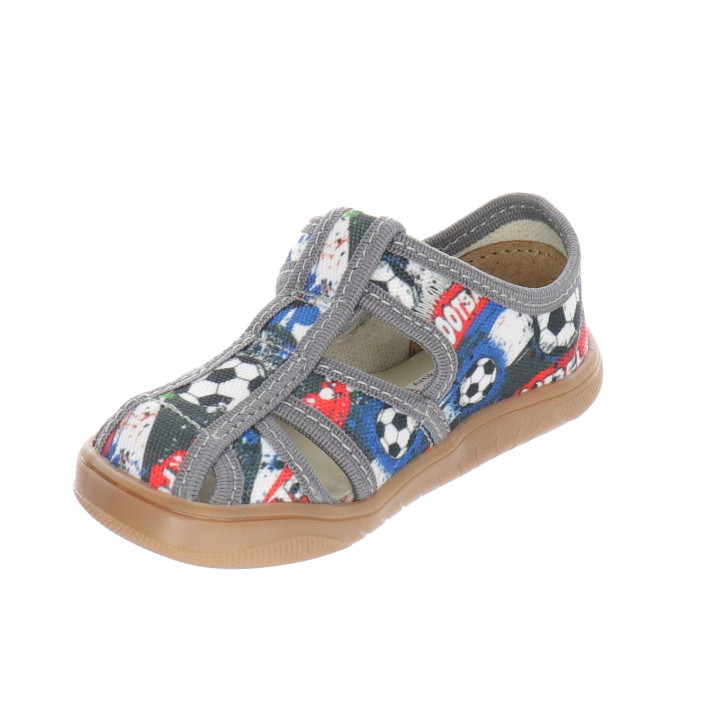 SLIPPERS SANDALS BAREFOOT MILAMI GREY FOOTBALL