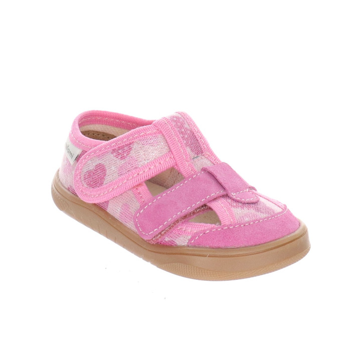 SLIPPERS BAREFOOT MILAMI PINK HEARTS