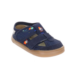 SLIPPERS BAREFOOT MILAMI BLUE SPACE ROCKET
