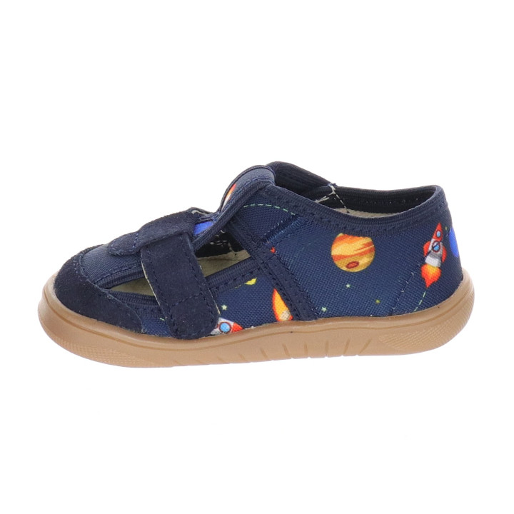 PANTOFLE KAPCIE BAREFOOT MILAMI BLUE SPACE ROCKET