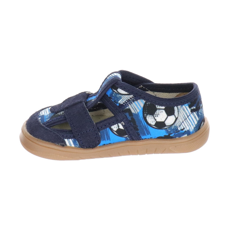 PANTOFLE KAPCIE BAREFOOT MILAMI BLUE FOOTBALL