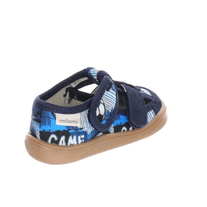 SLIPPERS BAREFOOT MILAMI BLUE FOOTBALL