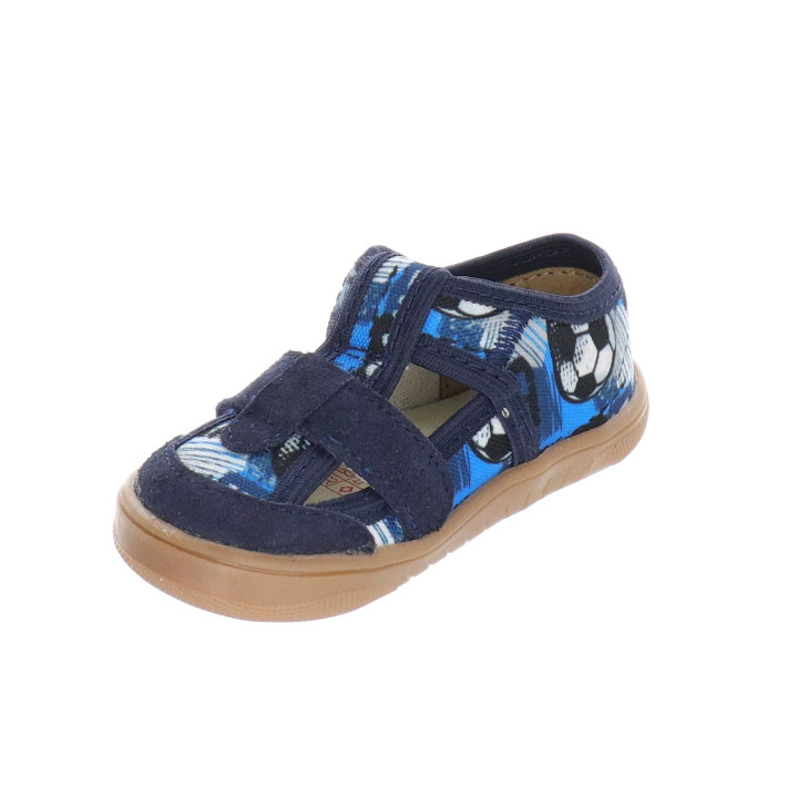 SLIPPERS BAREFOOT MILAMI BLUE FOOTBALL