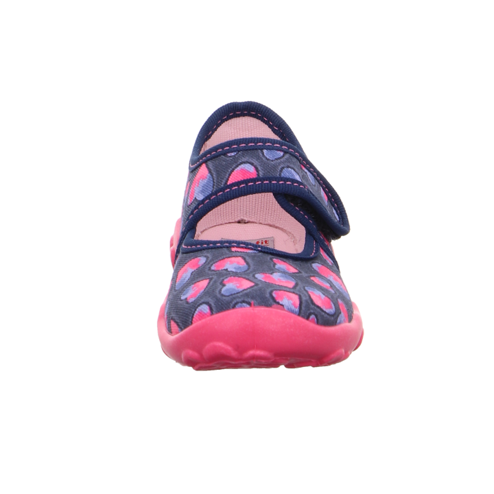 PANTOFLE TEKSTYLNE KAPCIE SUPERFIT BONNY BLAU/PINK 0-800283-8800